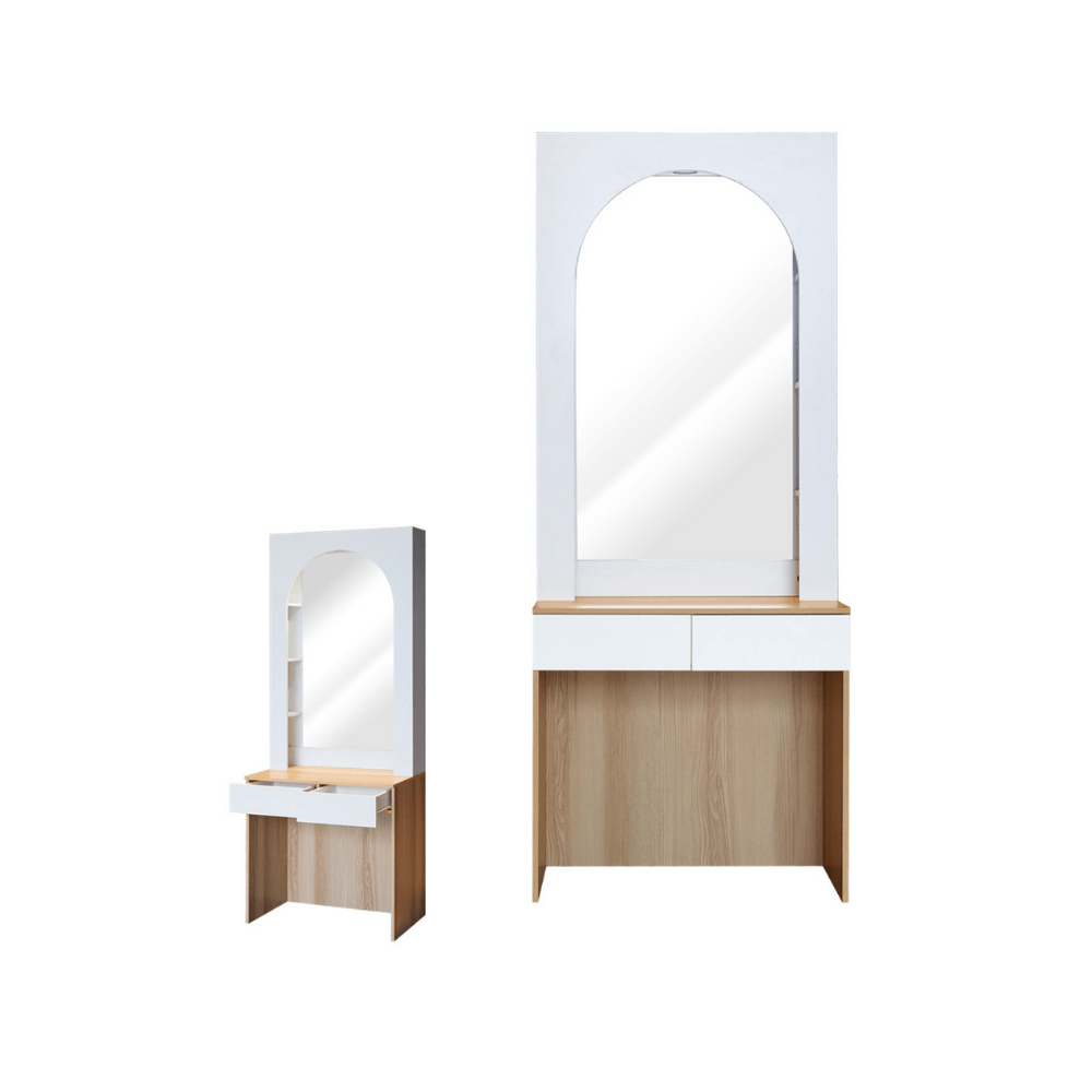 ชุดห้องนอน + ที่นอนสปริง 6 ฟุต WISDOM DESIGN FURNITURE รุ่น ARISTA 6 สี แอช/ขาว_3